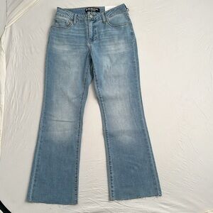 Blue Revival Recycled Ava Midrise Crop Boot blue jeans.